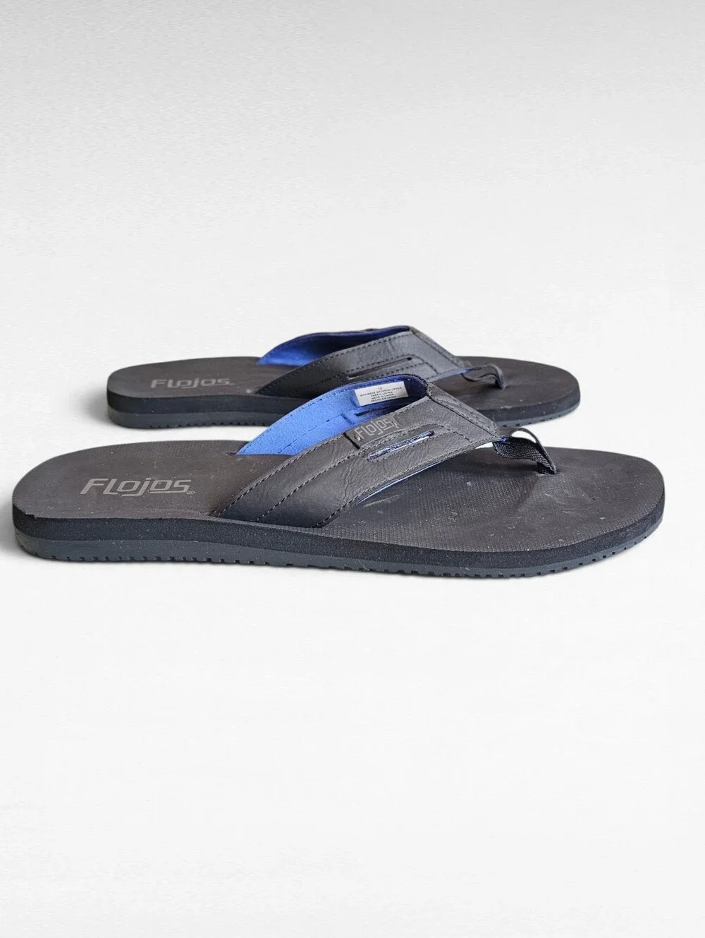 Flojos Flip Flops Black Size 10